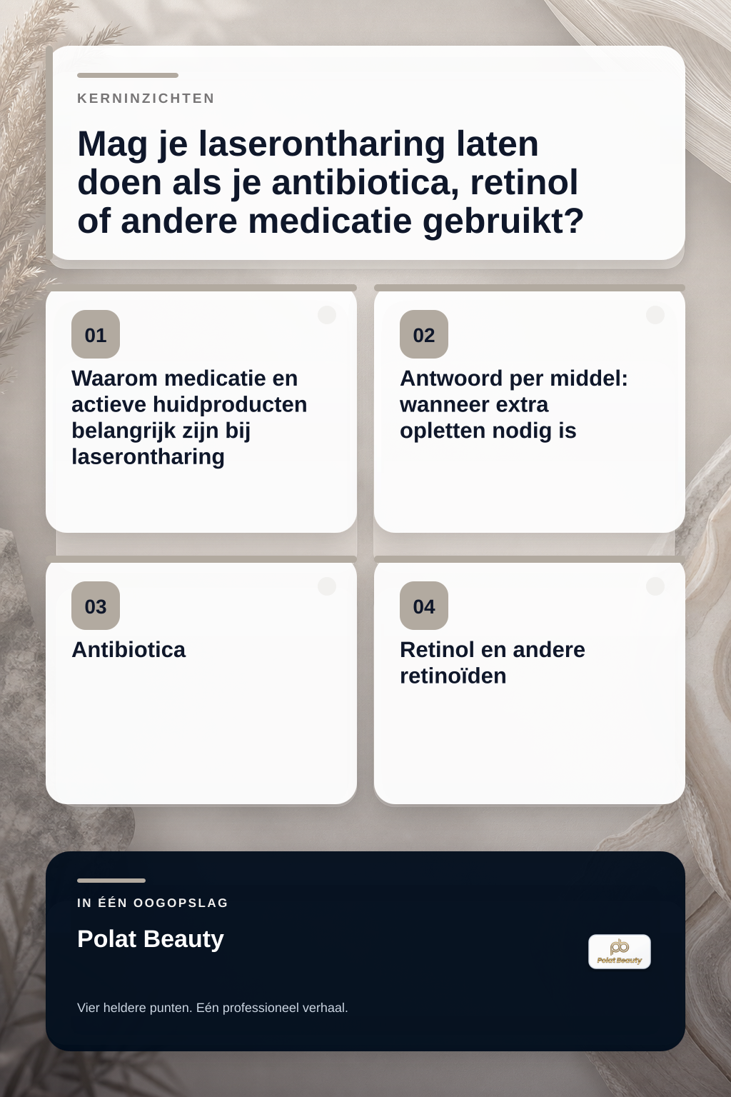 Mag je laserontharing laten doen als je antibiotica, retinol of andere medicatie gebruikt? infographic