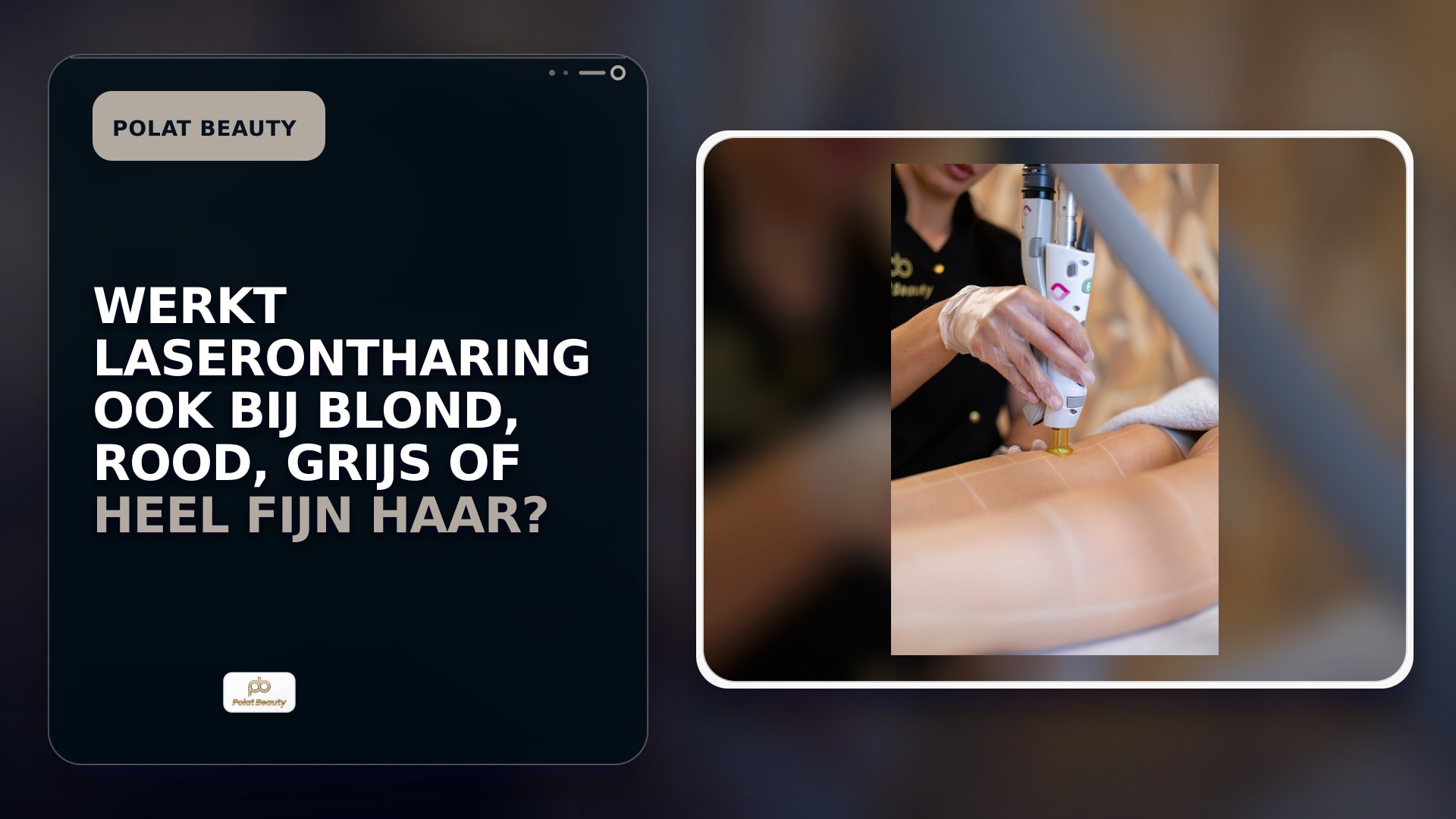 Werkt laserontharing ook bij blond, rood, grijs of heel fijn haar?