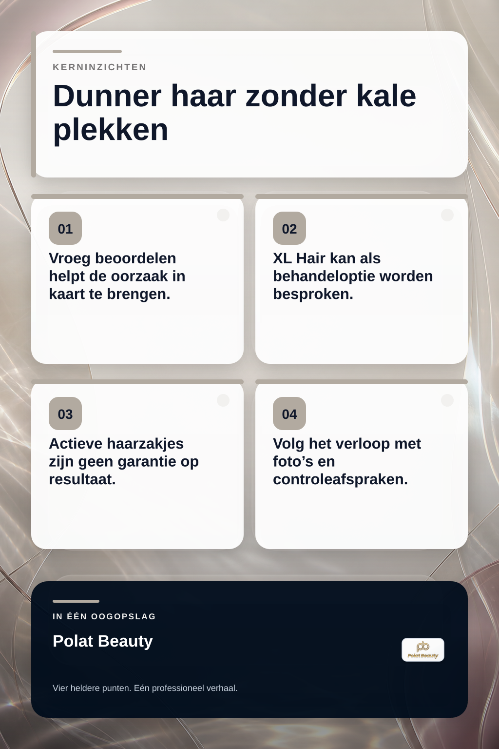 Kan XL Hair helpen bij dunner wordend haar zonder kale plekken? infographic