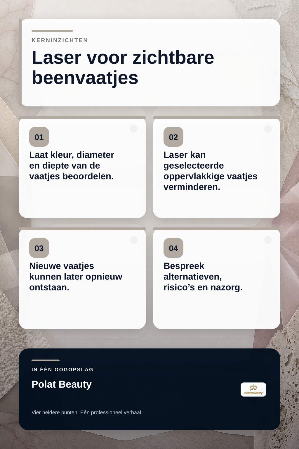 Kunnen rode en paarse spinvaatjes op de benen blijvend worden verminderd met laser? infographic