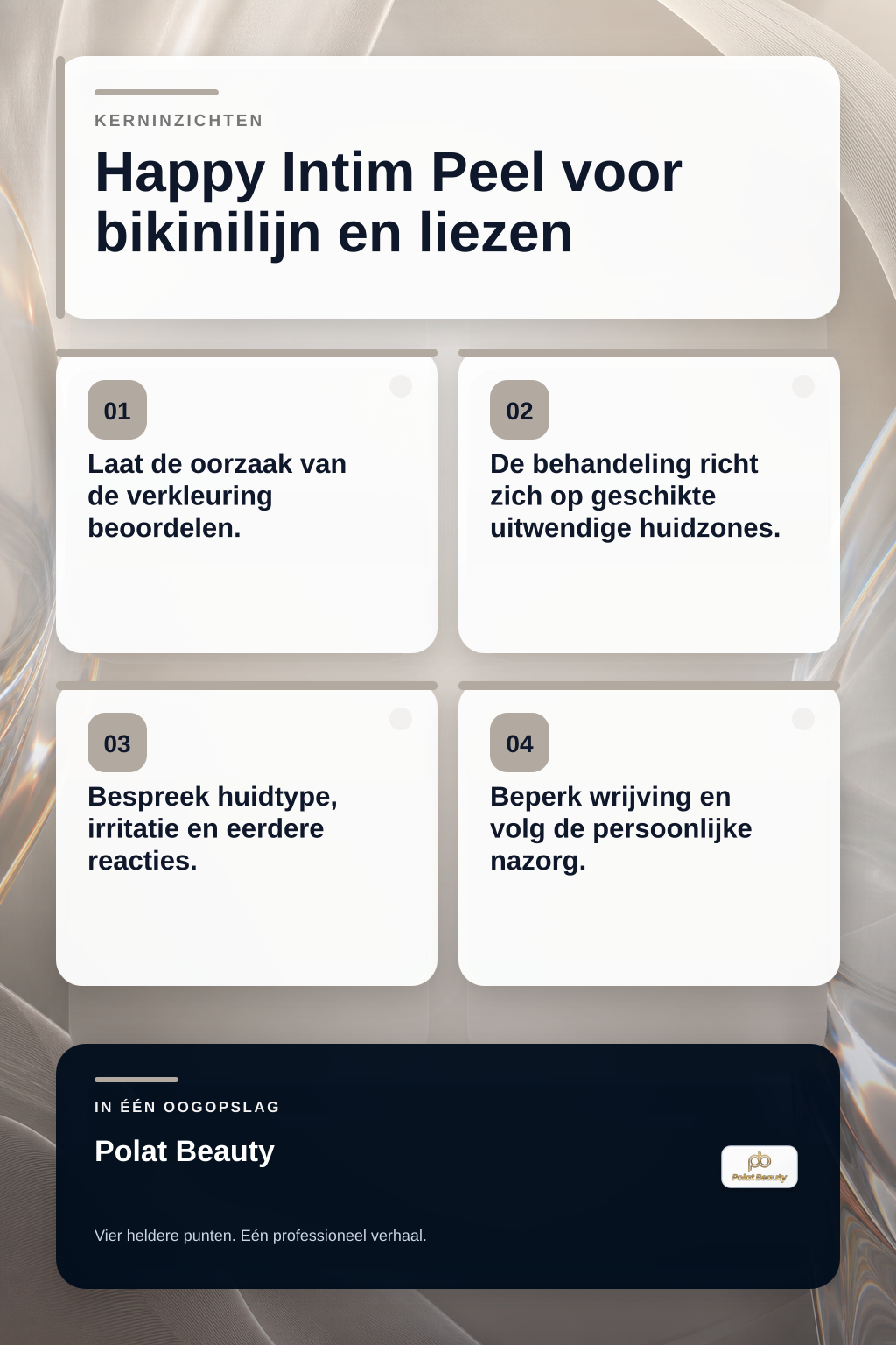 Werkt de Happy Intim Peel bij donkere verkleuringen van bikinilijn en liezen? infographic